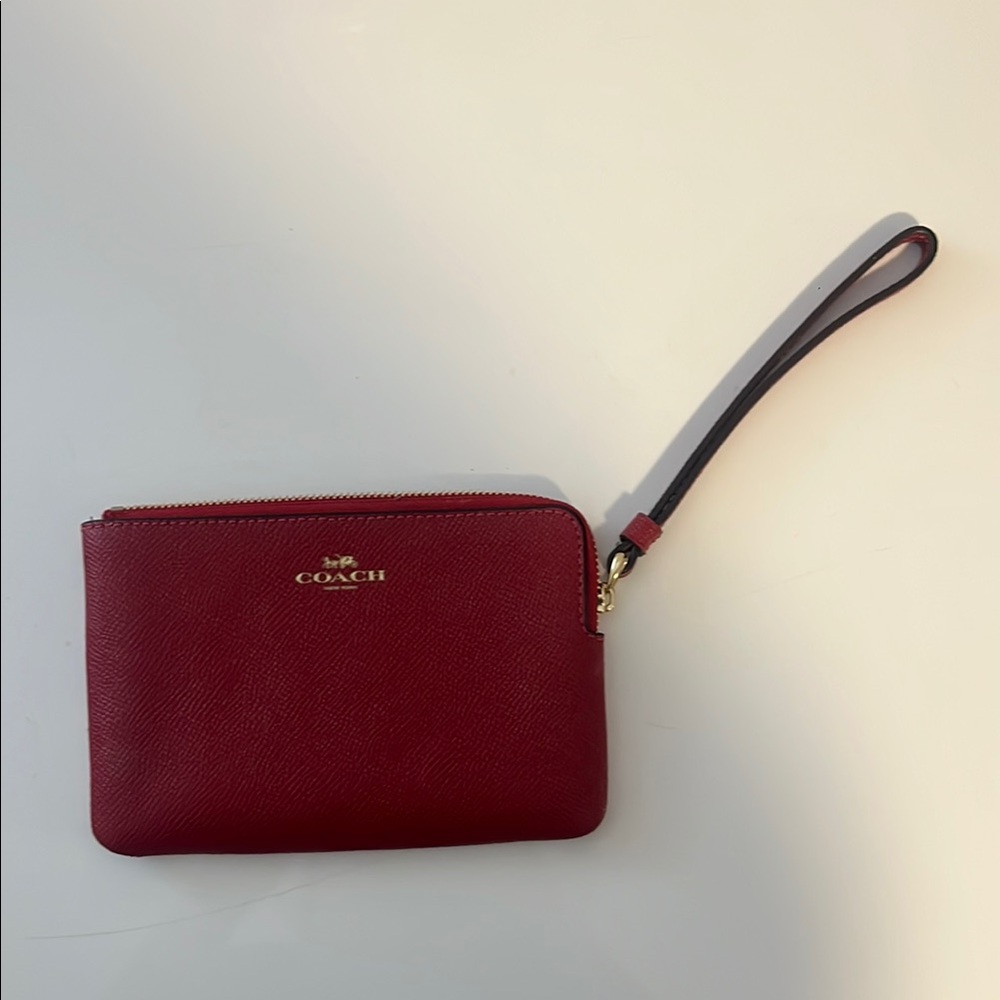 COACH Red Wristlet